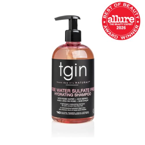 Thank God It's Natural Rose Water Sulfate-Free Hydrating Shampoo - Frizz Control, Soft & Bouncy Hair - Variation B084SMR6X9