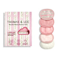 Reusable Makeup Remover Cloths Set Pink - 5 Soft Microfiber Face Pads with Signature Prints (Variation of THIS listing)
