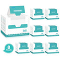 UNIMADE Disposable Face Towels 400 Count – 8 Boxes, 20x20 cm Single-Use Towelettes