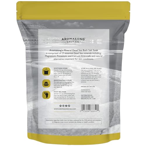 Dead Sea Bath Salt 80 Ounce Pack - Natural Mineral Salt for Soaking & Skin Care