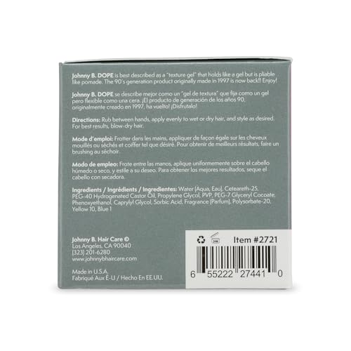 Hair Styling Gel - Strong Hold & Shine, 1 Fl Oz - Texturizing Hair Gel