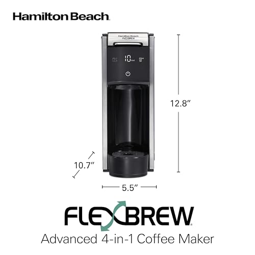 Hamilton Beach FlexBrew Advanced 4-in-1 Single Serve Coffee Maker - Black