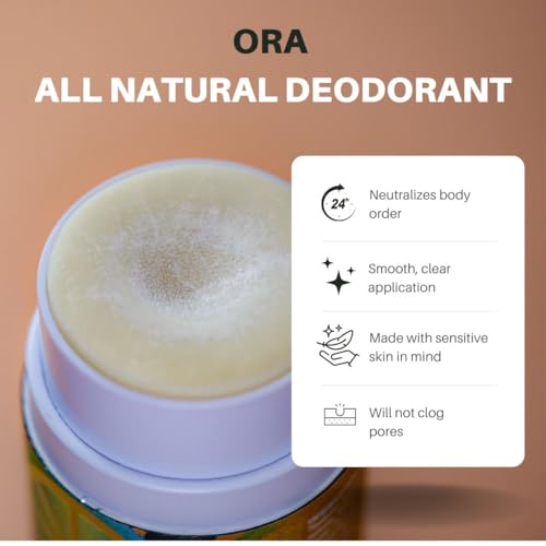 All Natural Deodorant Eucalyptus & Cedar - Aluminum & Baking Soda Free, Vegan, Long Lasting, Gentle for All Skin Types