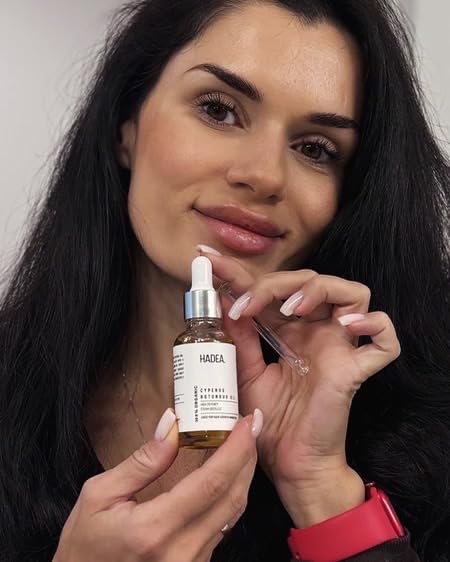 HADEA Cyperus Rotundus Oil to Reduce Hair Growth 100% Organic High-Potency Steam Distilled Cyprus Nutgrass Cypress Hair Inhibitor | Cypress Rotundus Oil For Pcos, Hirsutism, Any Unwanted Hair 30ml