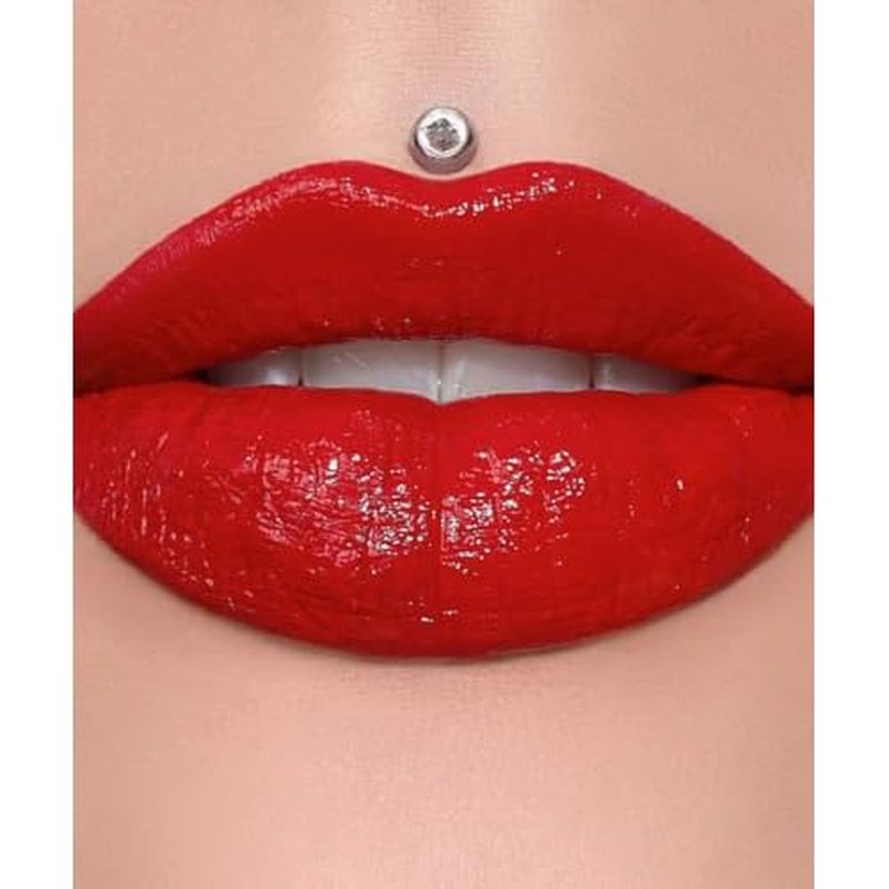 Jeffree Star Cosmetics Supreme Gloss ? Red Affair (Medium) ? Full-Pigment, High-Shine, Non-Sticky Lip Gloss with Rose Petal Applicator, Vegan & Cruelty-Free Formula