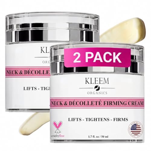 Neck Firming Cream with Retinol & Peptides - 1.7 Fl Oz Pack of 2