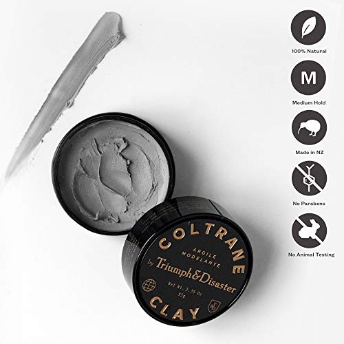 Medium Hold Hair Clay Pomade 2.29oz - Matte Finish, Smoky Earth Scent, All Hair Types