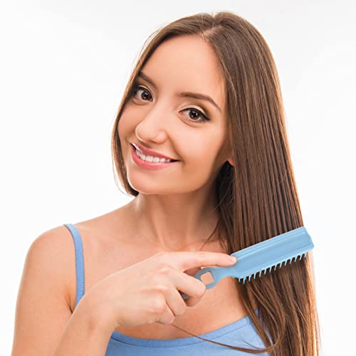 Bulk 100 Blue Hair Brushes for Detangling & Styling - Soft Bristles for Curly Wavy Hair