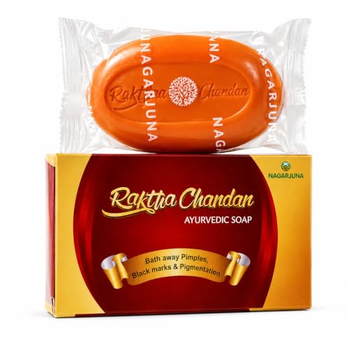 Nagarjuna Raktha Chandan Ayurvedic Soap 75g Pack of 4