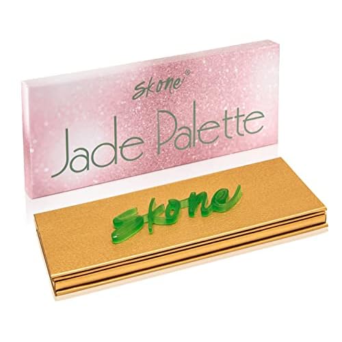 Skone Cosmetics Jade Eyeshadow Palette | Longwear Makeup Highly Pigmented Cute Matte Shimmer Natural & Nude Colors Ultra-Blendable Buildable Professional Eye Color Makeup