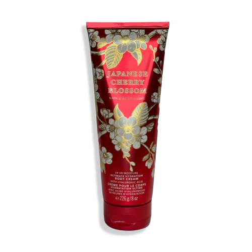 Bath & Body Works Japanese Cherry Blossom Body Cream 8 Oz 2 Pack - Hydrating Gift Set for Women