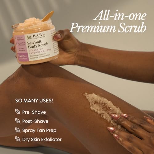 Brown Sugar Body Scrub with Coconut & Vanilla - 20 oz - Exfoliating & Moisturizing with Wooden Spoon - Vegan & Cruelty-Free - Variation: Coconut Vanilla