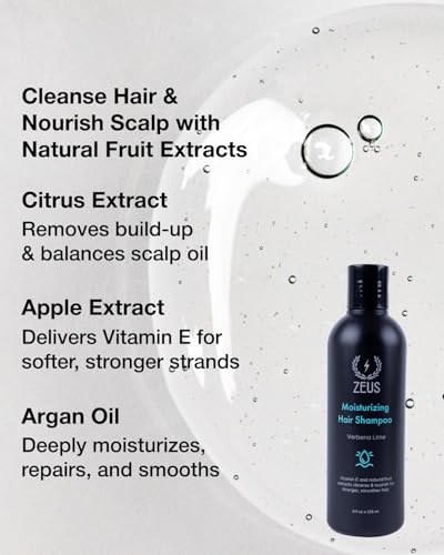 ZEUS Advanced Hair Wash for Men Combo Set with Vitamin E, Argan Oil & Fruit Extracts