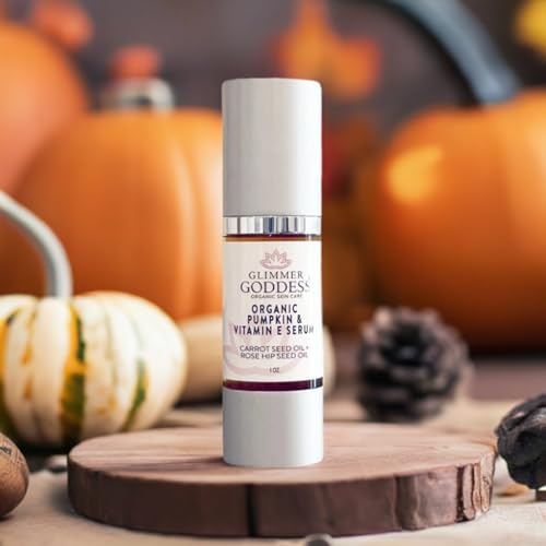 Organic Pumpkin & Vitamin E Face Serum - Exfoliating Glow & Youthful Skin, 1oz