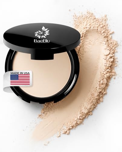 Organic Pressed Translucent Setting Powder - Talc-Free & Matte Finish - Light, Invisible Variation