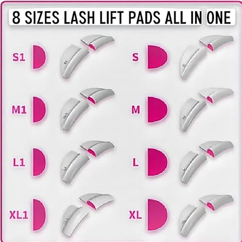 Galaxy Lash Lift Shields - C Curl Natural Curl Lamination Roller Soft Silicone Perm Rod Gel Lash Perming Pad Set for Lift and Tint