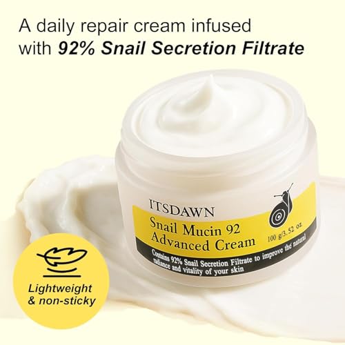 ITSDAWN Snail Mucin 92% Face Moisturizer 3 Pack - 3.52 Oz Hydrating Cream