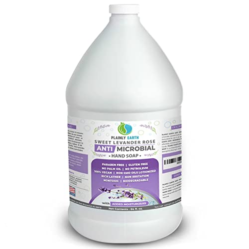 Deep Cleansing Hand Soap Refill Pack of 6 - Sweet Lavender Scent - Gentle Moisturizing Liquid Hand Soap for Kitchen & Bathroom