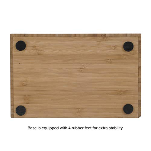 MobileVision Bamboo Makeup Drawer Organizer - Eco-Friendly Cosmetic Storage Box
