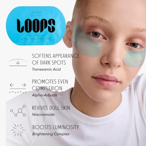 LOOPS Hyper Smooth Hydrogel Eye Masks - Refreshing Under Eye Patches, 5 Pack
