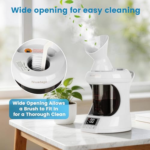 2-in-1 Hair and Facial Steamer with Ozone Nano Mist for Home & Salon Use