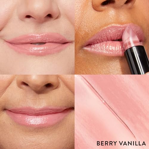 LAURA GELLER NEW YORK Italian Marble Sheer Lipstick, Berry Vanilla + Modern Classic Invisible Color Locking Lip Liner, Clear