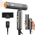 Grey Travel Hair Dryer with Dual Voltage and Fast Drying Brushless Motor