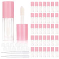 COSIDEA 30pcs Pink Empty 6ml 0.2oz Lip Gloss Tubes with Big Doe Foot Wand£¬Round Lipgloss Containers£¬Concealer Tube Cosmetic Packing Container Bulk Wholesale