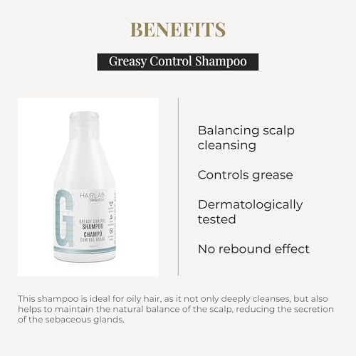 Oily Hair Shampoo - Greasy Control & Refreshing Cleanse - 300ml