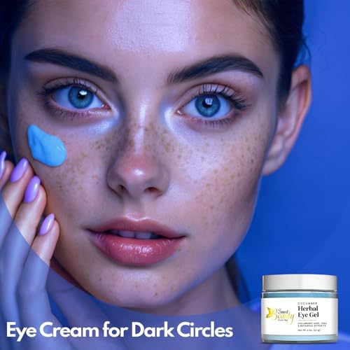 Herbal Eye Cream for Dark Circles and Puffiness - 2 Ounce Pack