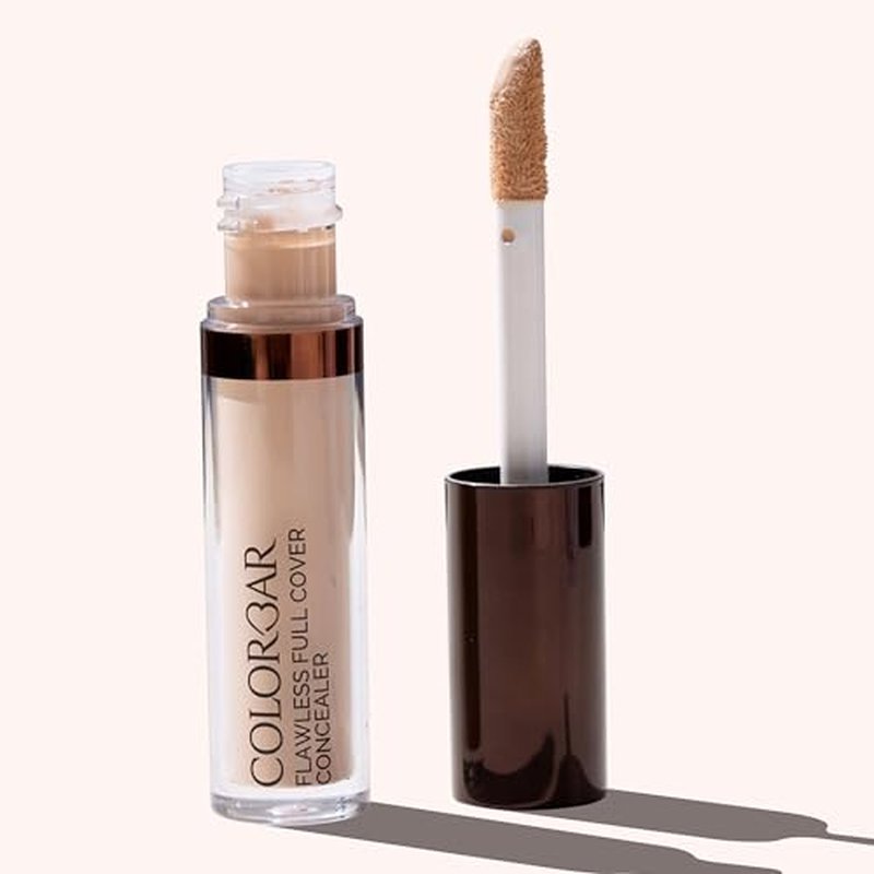 Colorbar Flawless Full Cover Concealer - Face Makeup Concealer with Liquid-to-Powder Formula - Hides Scars and Discoloration - 002 Chiffon - 0.2 oz