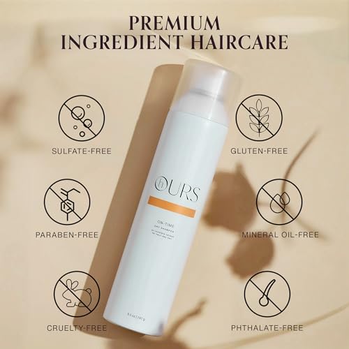 On-Time Dry Shampoo for Women - Sulfate-Free Volumizing Hair Spray 8.5 oz