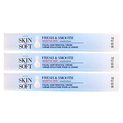 Facial Hair Removal Cream for Women - Sensitive & Smooth Skin, 3 Pack
