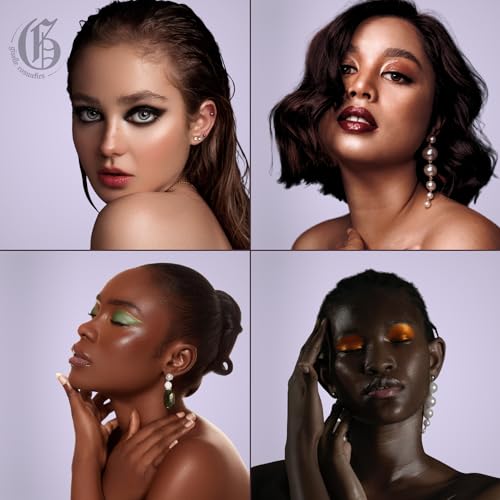 Matte Onyx: Formal Black Eyeshadow, Eye Makeup Palette - Includes Dark Grey, Grey, Shimmer, Glitter, Mineral & Loose Powder Eyeshadow