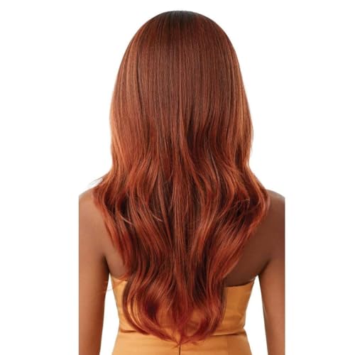 Outre Melted Hairline Lace Front Wig Kamiyah Jet Black - No Plucking, Deep Part, Baby Hairs