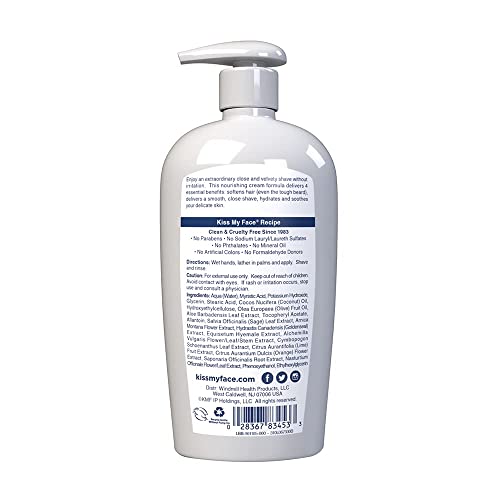 Kiss My Face Fragrance-Free Moisture Shave Pump 11oz - Pack of 3