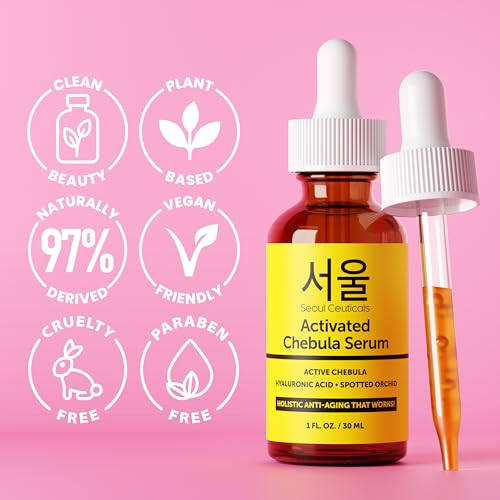 Korean Anti-Aging Serum with Chebula & Hyaluronic Acid - 1oz | SeoulCeuticals