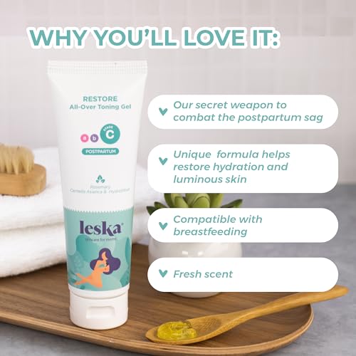 Leska Postpartum Toning Gel Set 2-Pack for Maternity Skin Recovery