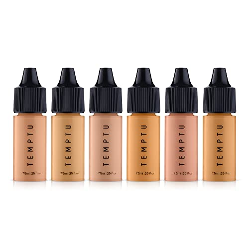 TEMPTU Perfect Canvas Airbrush Foundation: Anti-Aging, Long-Wear Makeup, Buildable Coverage For Hydrated And Healthy Skin Semi Matte, Natural Finish 24 Shades