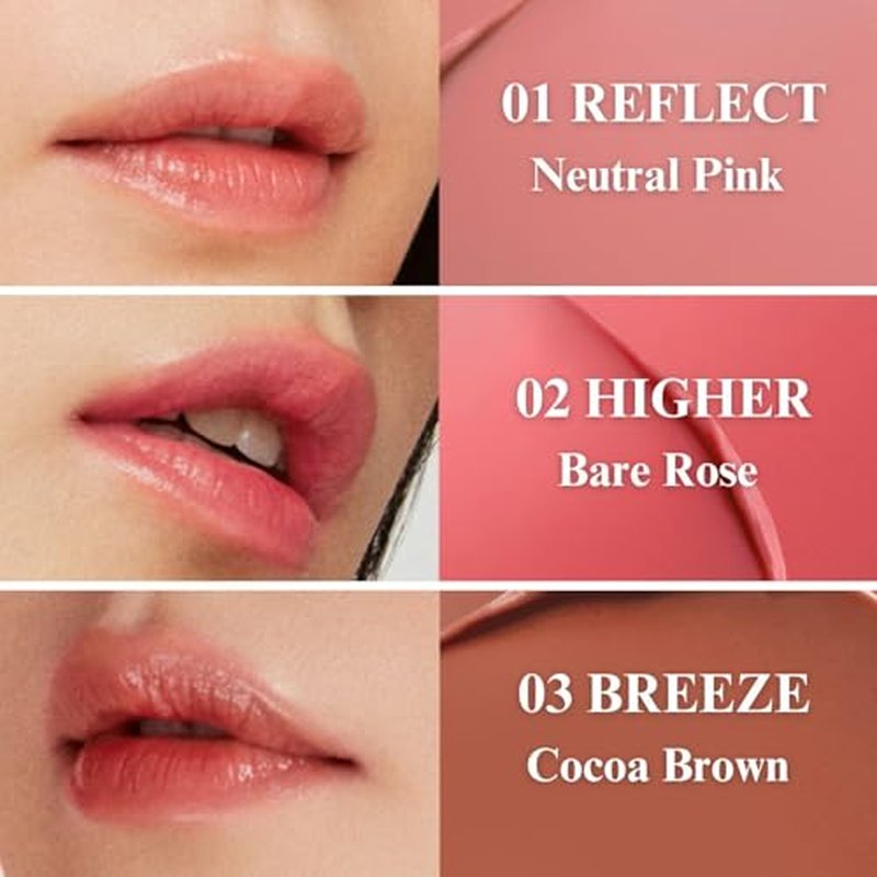 EGLIPS Lip & Cheek Glow Balm - Multi-Use Tinted Melting Balm Blush for Lips & Cheeks Builable and Blendable Texture (06 GLACIER, 0.18 oz)
