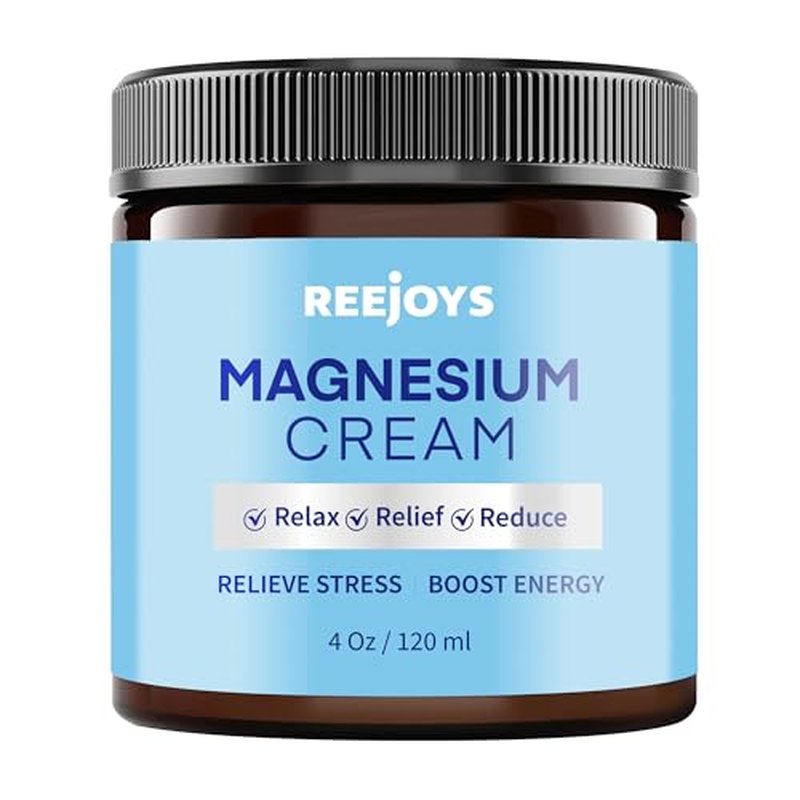 Magnesium Body Butter: Relaxing Magnesium Cream with Shea Butter & Dead Sea Salts | Unscented Magnesium Lotion to Soothe Legs & Feet and Nourish Skin