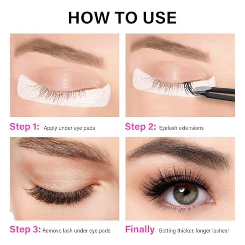 50 Pairs Eyelash Extension Stickers, Lash Extension Under Eye Stickers, Lash Mapping Stickers, Eye Lash Isolation Pads for Individuals Beauty Salons Grafting Training