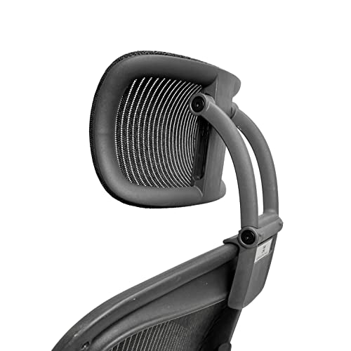 ERGOKING Adjustable Mesh Headrest for Herman Miller Aeron Chairs - Classic Black, Variation of THIS listing