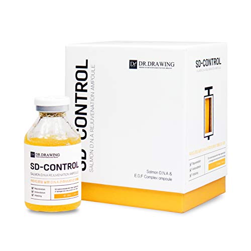 SD-Control PDRN Salmon DNA | Salmon DNA Serum | Salmon DNA for Microneedling | Collagen EGF Peptide Ampoule Rejuvenation Ampoule Korean Serum Booster for Face and Body 35ml 1.18 fl.oz