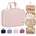 HOTOR Large Pink Hanging Travel Toiletry Bag for Women & Men