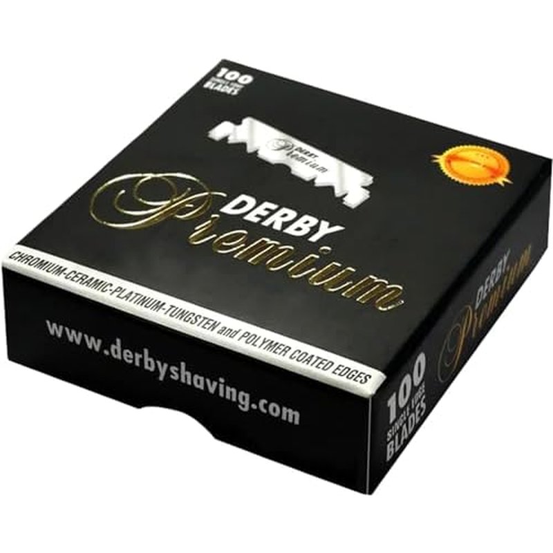 300 "Derby Premium" Single Edge Razor Blades for straight razor