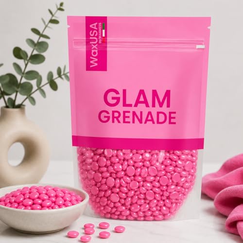 Glam Grenade Neon Reflective Hard Wax Beads 2 Pack 16 oz - Sensitive Skin