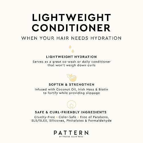 PATTERN Beauty Lightweight Curl Conditioner with Biotin for Fine & Curly Hair