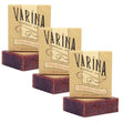 Varina Sandalwood Vanilla Bar Soap 4.5 oz - Natural Handmade Cleansing 3 Pack