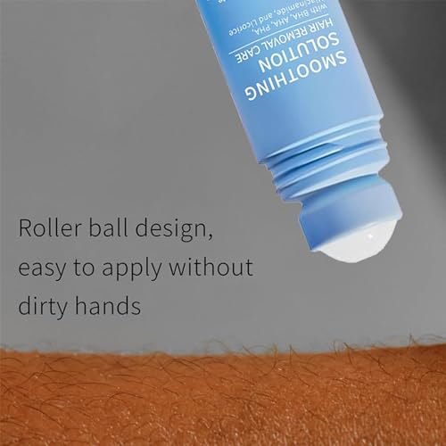 Ingrown Hair Treatment Serum, Smoothing Solution Ingrown Hair Treatment Roller, Gentle Exfoliation, for Underarms, Legs, and Chest, for Visibly Clearer, Smoother Skin (2pcs)
